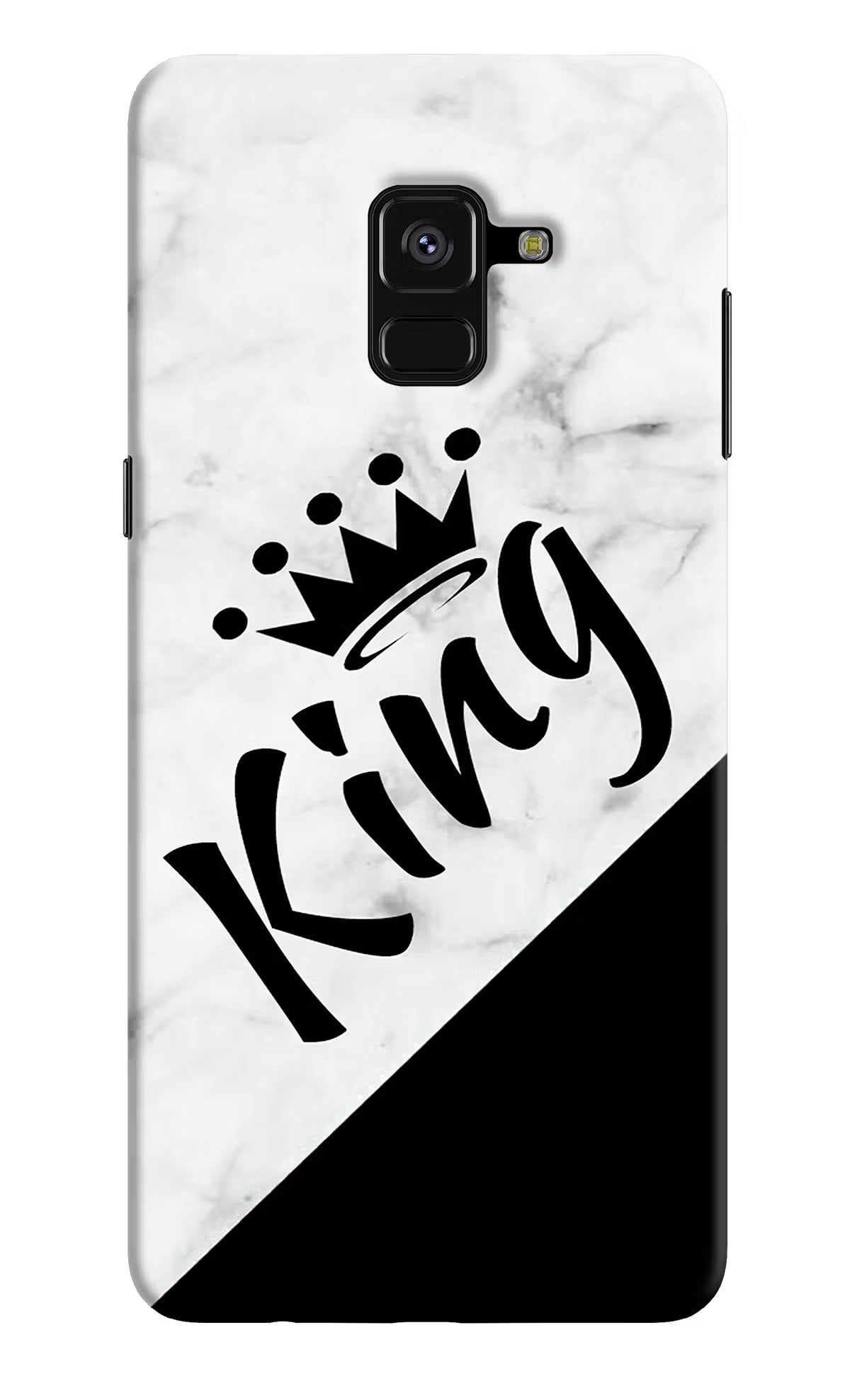 King Samsung A8 plus Hard Case Back Cover by Casekaro