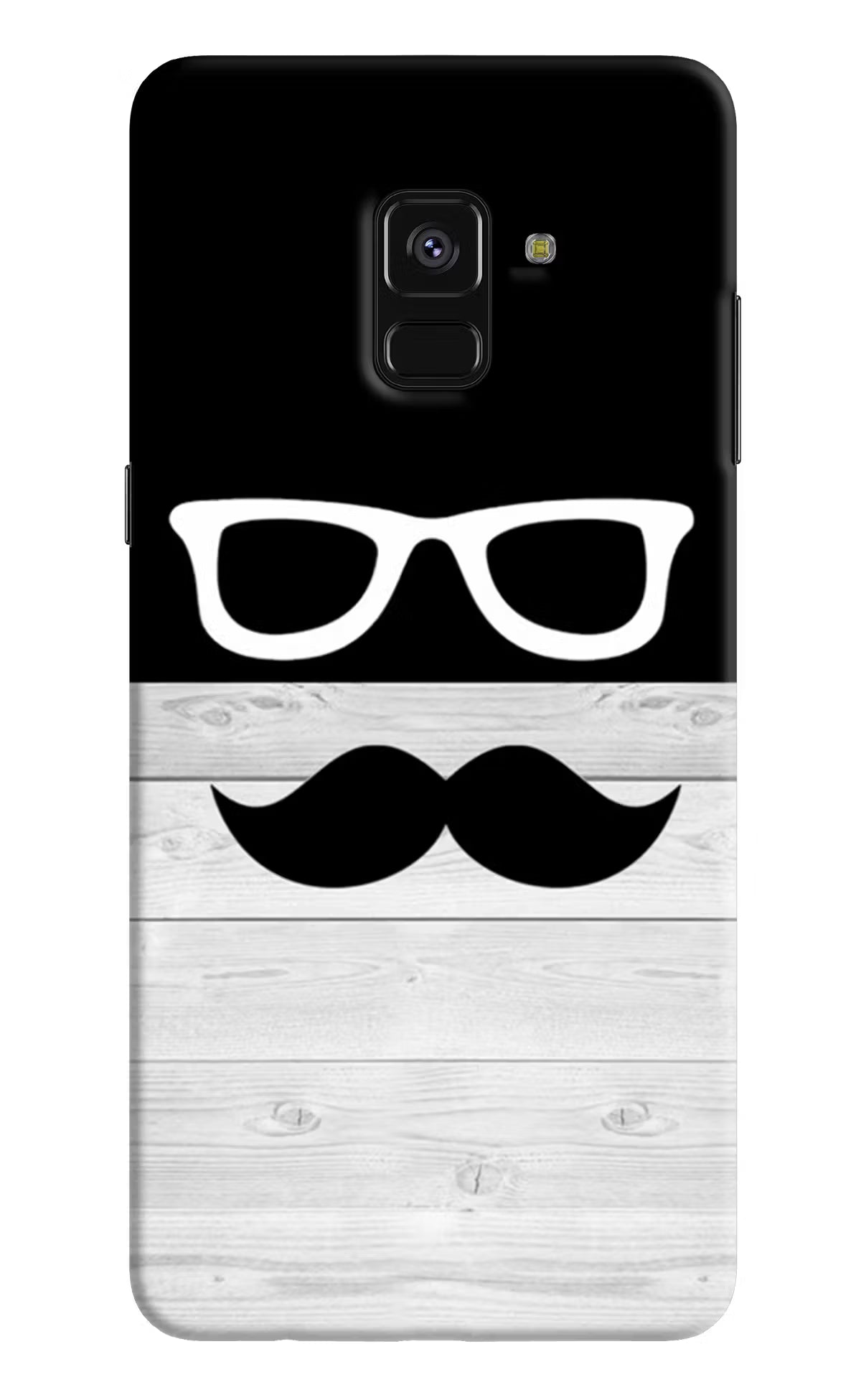 Mustache Samsung A8 plus Hard Case Back Cover by Casekaro