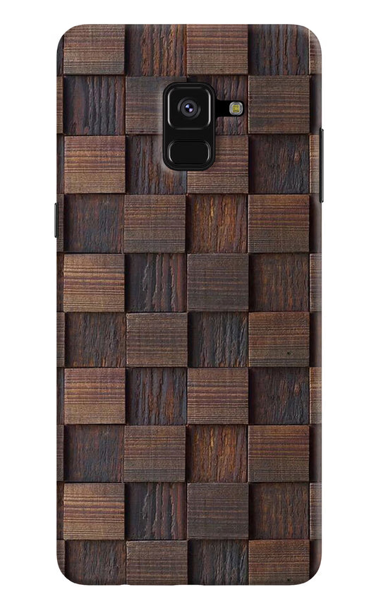 Wooden Cube Design Samsung A8 plus Hard Case Back Cover by Casekaro