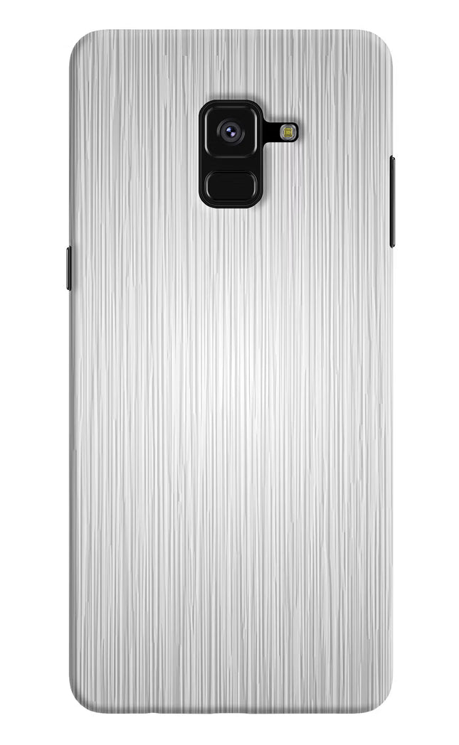 Wooden Grey Texture Samsung A8 plus Hard Case Back Cover by Casekaro