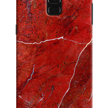 Red Marble Design Samsung A8 plus Hard Case Back Cover by Casekaro