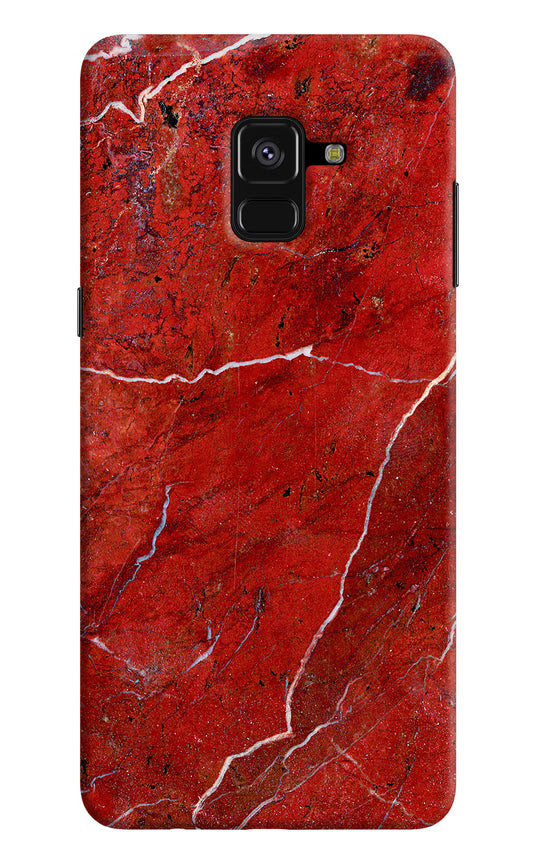 Red Marble Design Samsung A8 plus Hard Case Back Cover by Casekaro