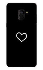 Heart Samsung A8 plus Hard Case Back Cover by Casekaro