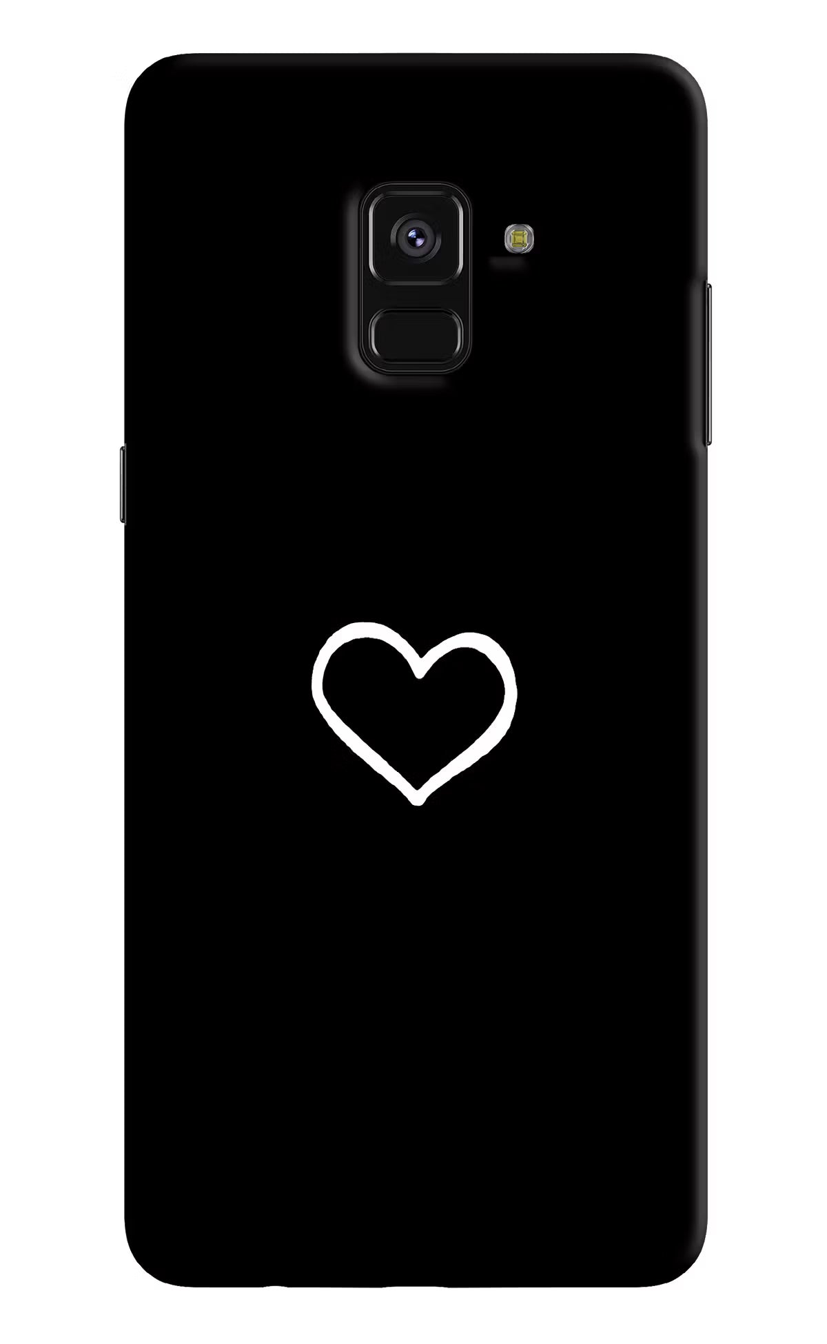 Heart Samsung A8 plus Hard Case Back Cover by Casekaro