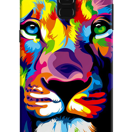 Lion Samsung A8 plus Hard Case Back Cover by Casekaro