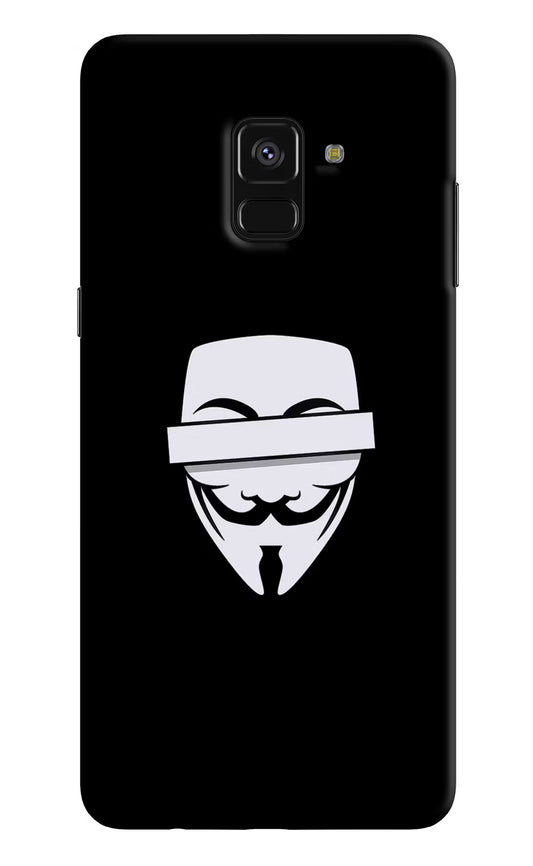 Anonymous Face Samsung A8 plus Hard Case Back Cover by Casekaro