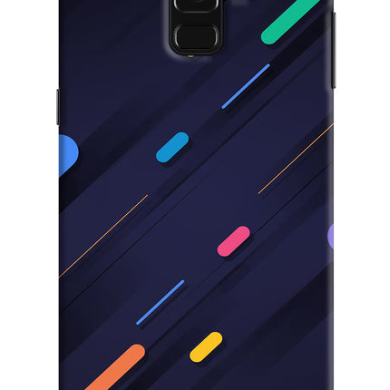 Abstract Design Samsung A8 plus Hard Case Back Cover by Casekaro