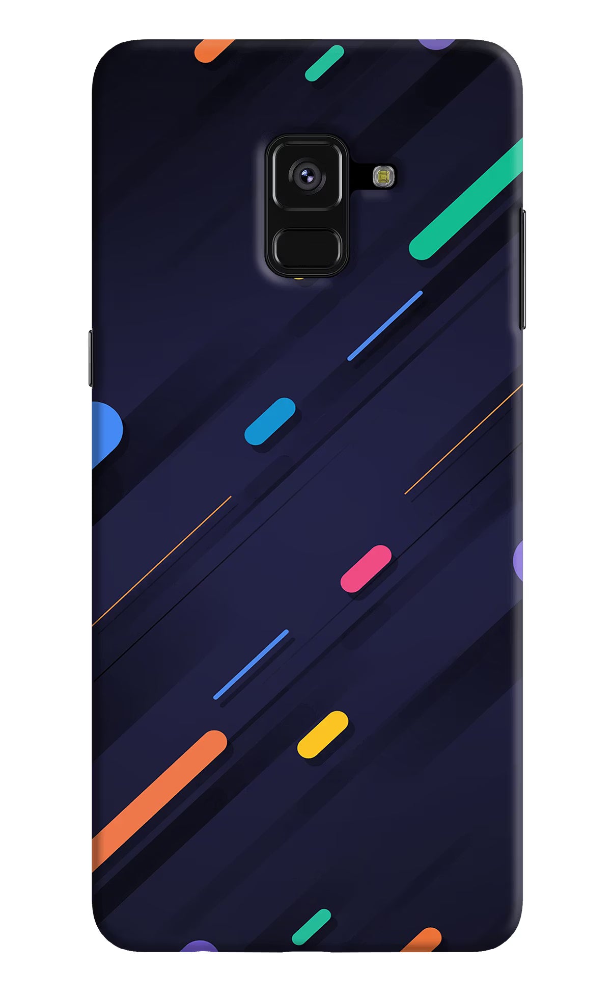 Abstract Design Samsung A8 plus Hard Case Back Cover by Casekaro