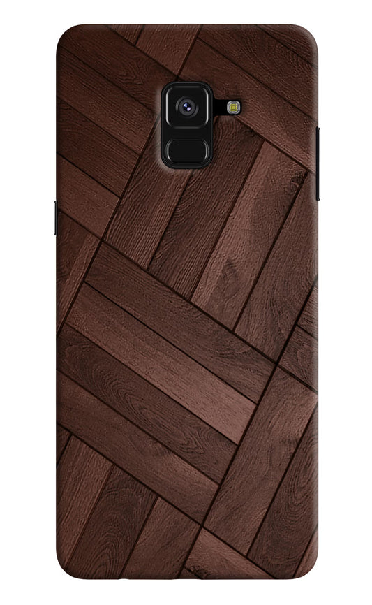 Wooden Texture Design Samsung A8 plus Hard Case Back Cover by Casekaro