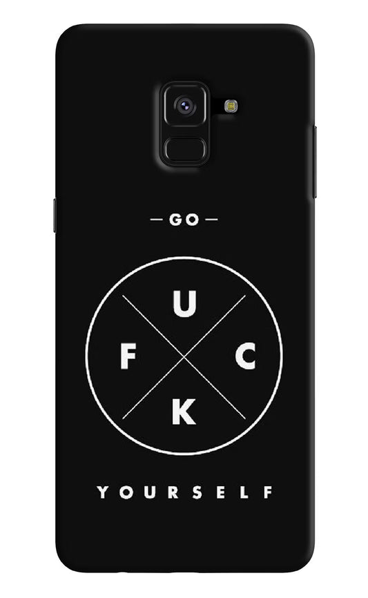 Go Fuck Yourself Samsung A8 plus Hard Case Back Cover by Casekaro