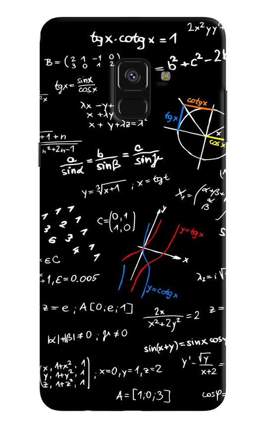 Mathematics Formula Samsung A8 plus Hard Case Back Cover by Casekaro