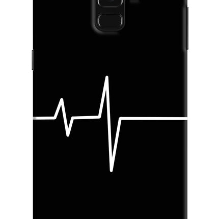 Heart Beats Samsung A8 plus Hard Case Back Cover by Casekaro