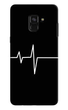 Heart Beats Samsung A8 plus Hard Case Back Cover by Casekaro