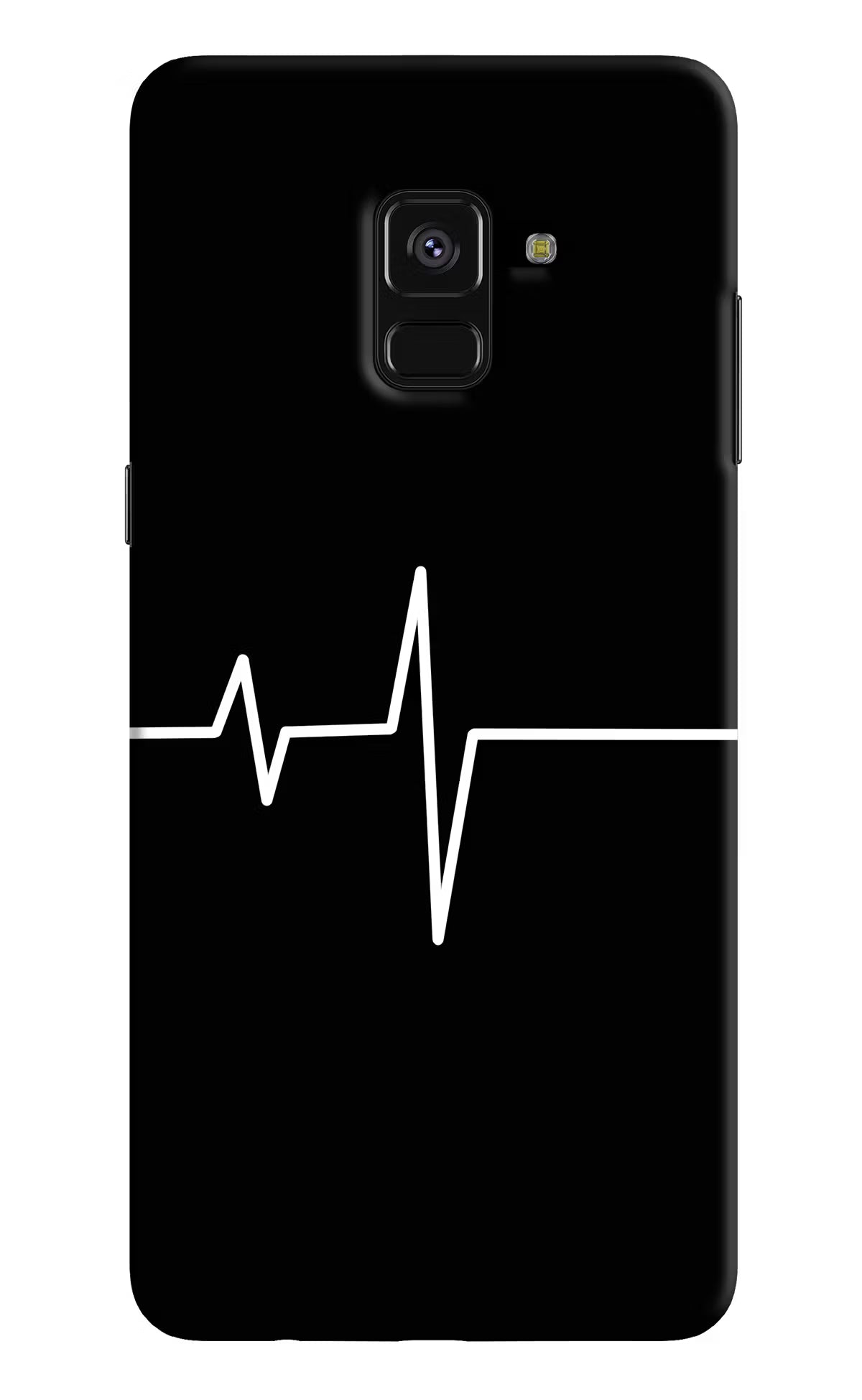 Heart Beats Samsung A8 plus Hard Case Back Cover by Casekaro