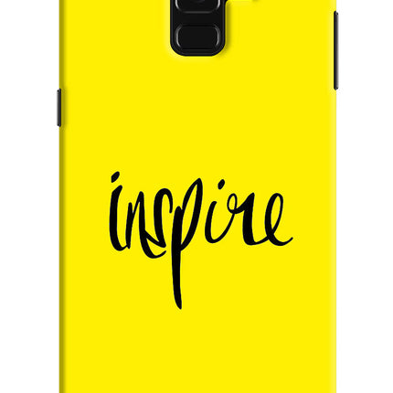 Inspire Samsung A8 plus Hard Case Back Cover by Casekaro