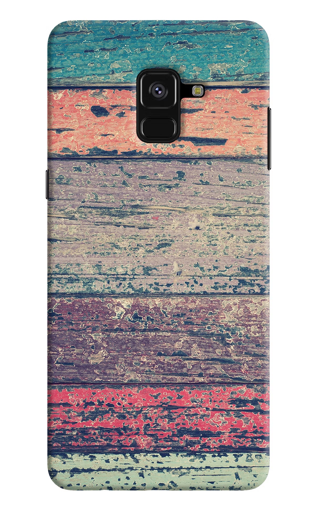 Colourful Wall Samsung A8 plus Hard Case Back Cover by Casekaro