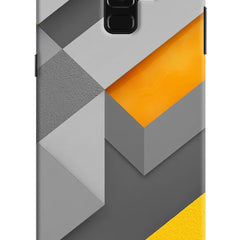 Abstract Samsung A8 plus Hard Case Back Cover by Casekaro