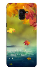 Flowers Samsung A8 plus Hard Case Back Cover by Casekaro