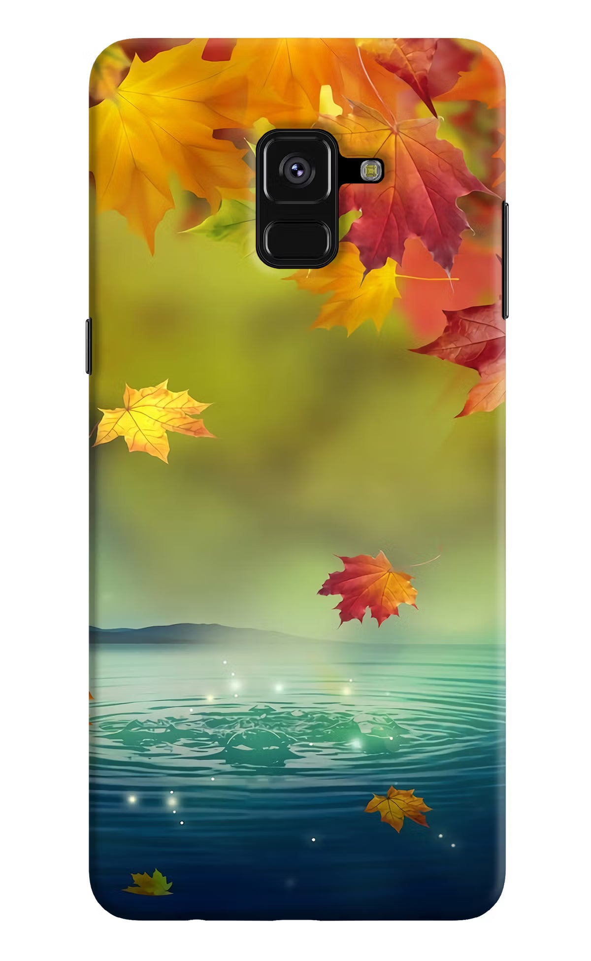 Flowers Samsung A8 plus Hard Case Back Cover by Casekaro