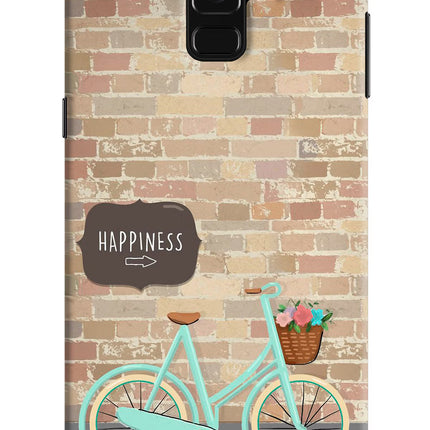 Happiness Artwork Samsung A8 plus Hard Case Back Cover by Casekaro