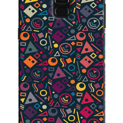 Geometric Abstract Samsung A8 plus Hard Case Back Cover by Casekaro