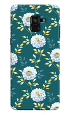 Flowers Samsung A8 plus Hard Case Back Cover by Casekaro