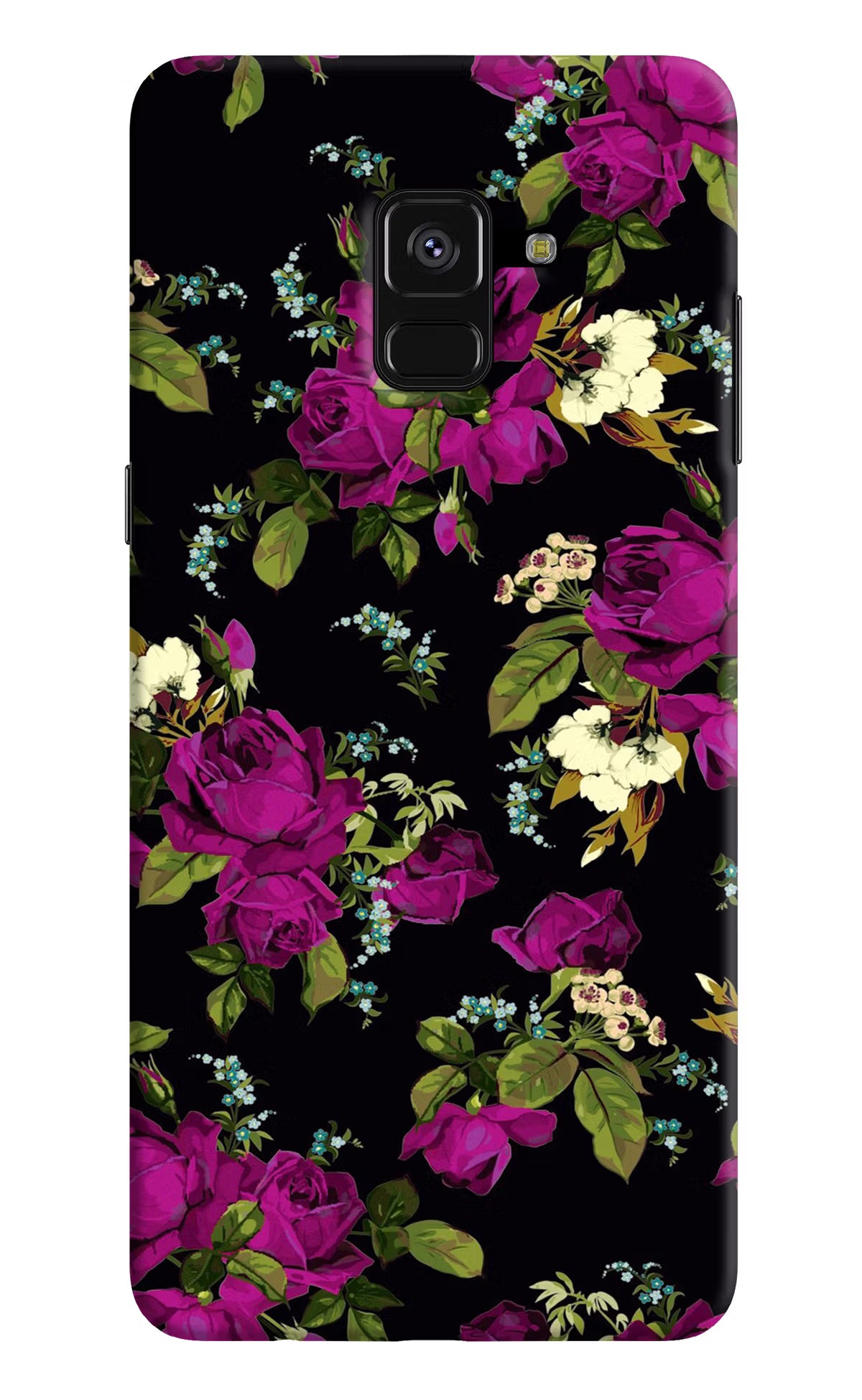 Flowers Samsung A8 plus Hard Case Back Cover by Casekaro
