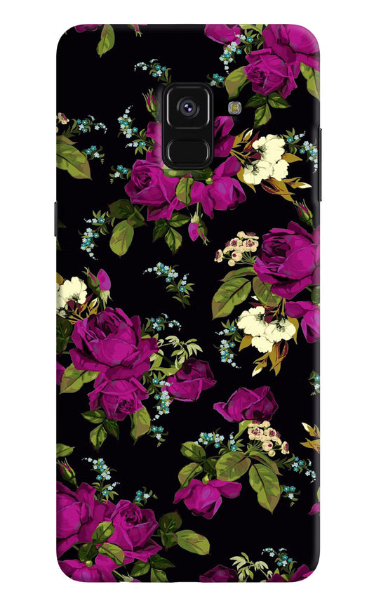 Flowers Samsung A8 plus Hard Case Back Cover by Casekaro