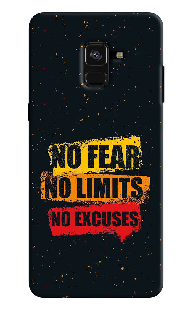 No Fear No Limits No Excuse Samsung A8 plus Hard Case Back Cover by Casekaro