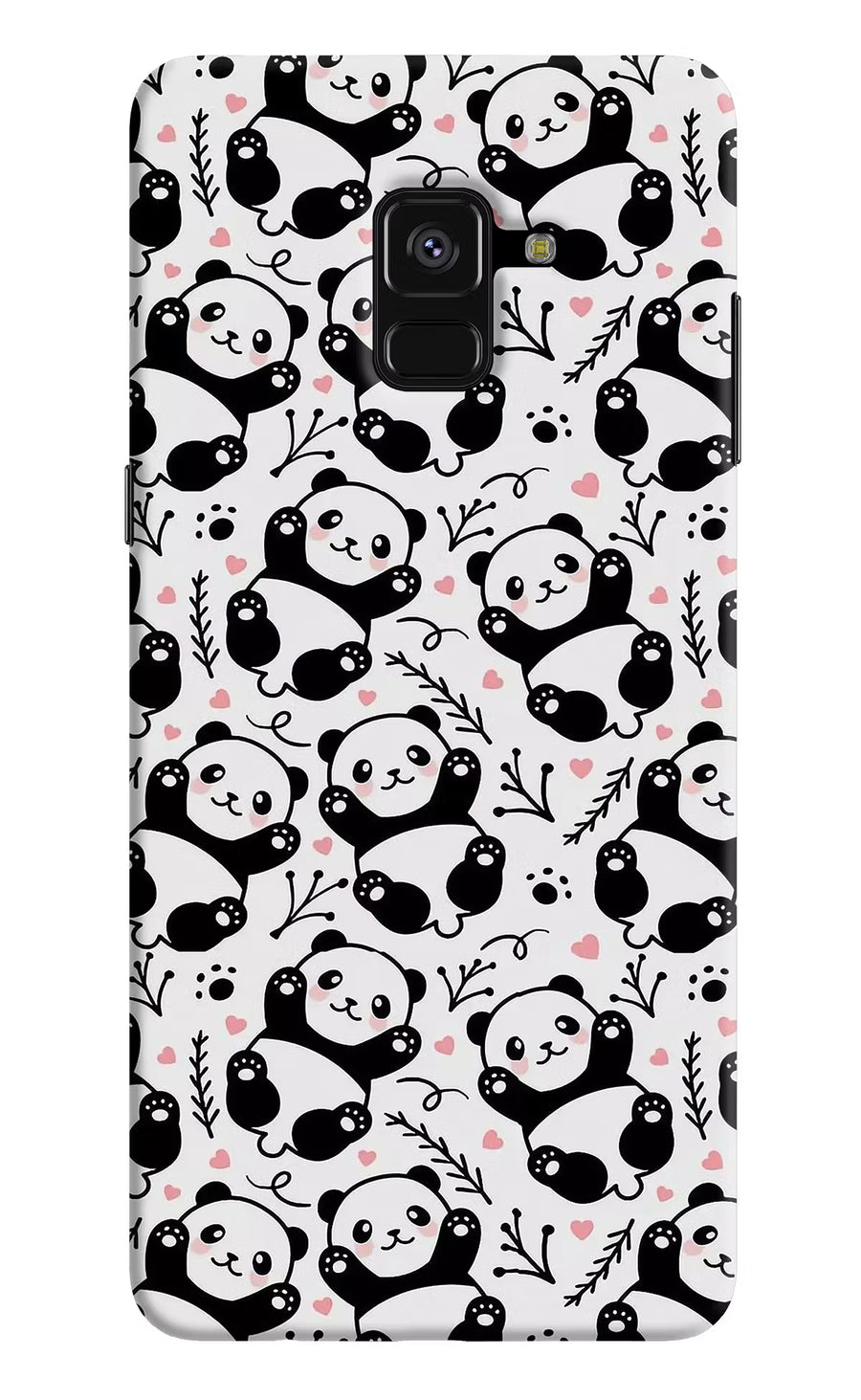 Cute Panda Samsung A8 plus Back Cover, Hard case