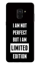 I Am Not Perfect But I Am Limited Edition Samsung A8 plus Hard Case Back Cover by Casekaro