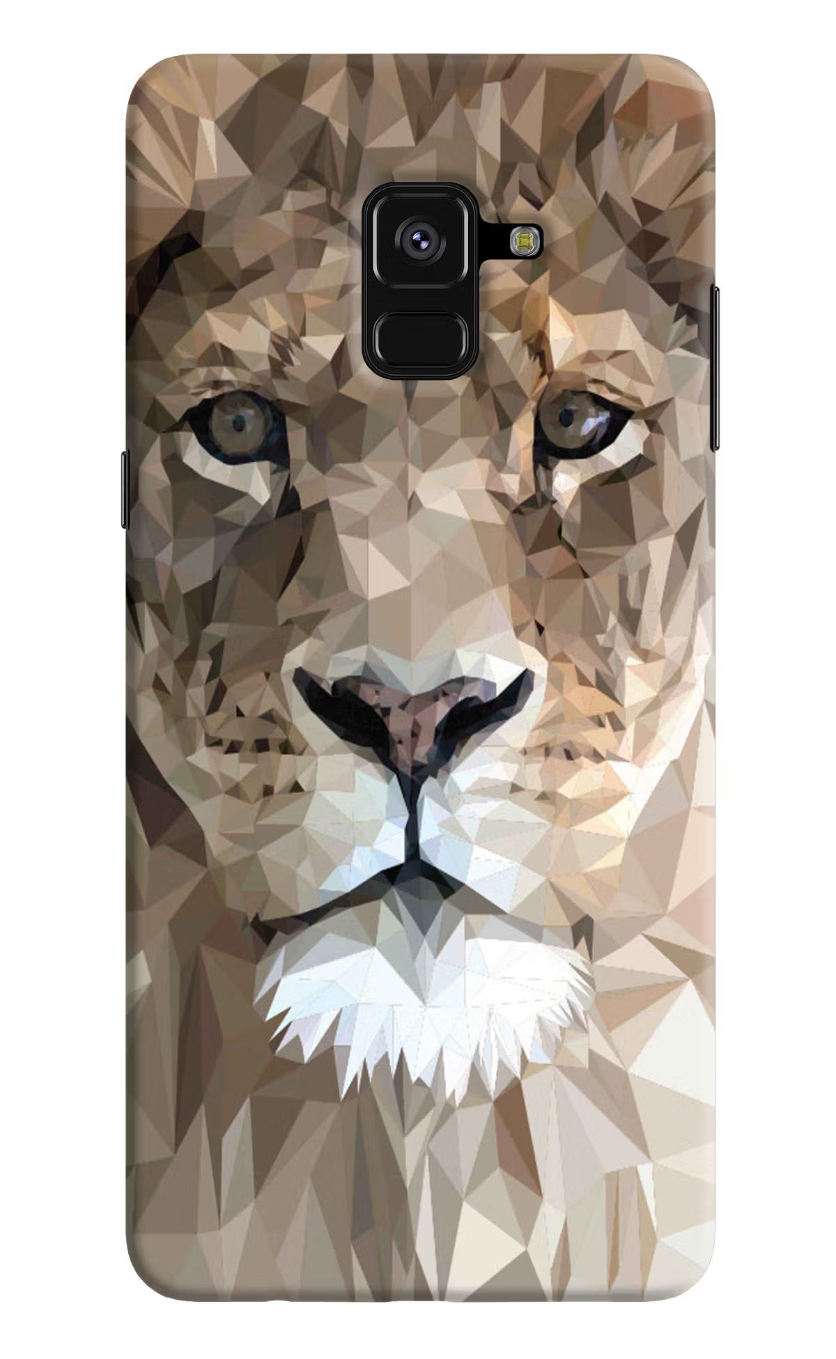 Lion Art Samsung A8 plus Hard Case Back Cover by Casekaro