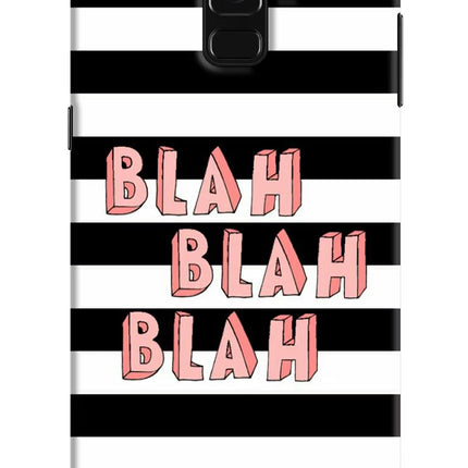 Blah Blah Blah Samsung A8 plus Hard Case Back Cover by Casekaro