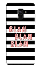 Blah Blah Blah Samsung A8 plus Hard Case Back Cover by Casekaro