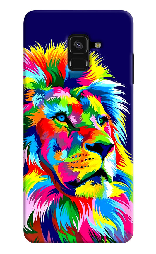 Vector Art Lion Samsung A8 plus Hard Case Back Cover by Casekaro