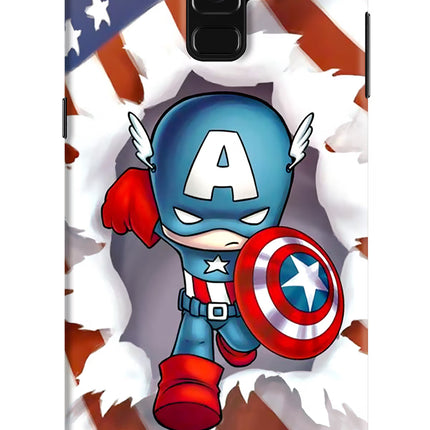 Captain America Samsung A8 plus Hard Case Back Cover by Casekaro