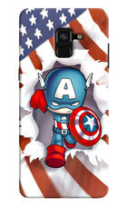 Captain America Samsung A8 plus Hard Case Back Cover by Casekaro
