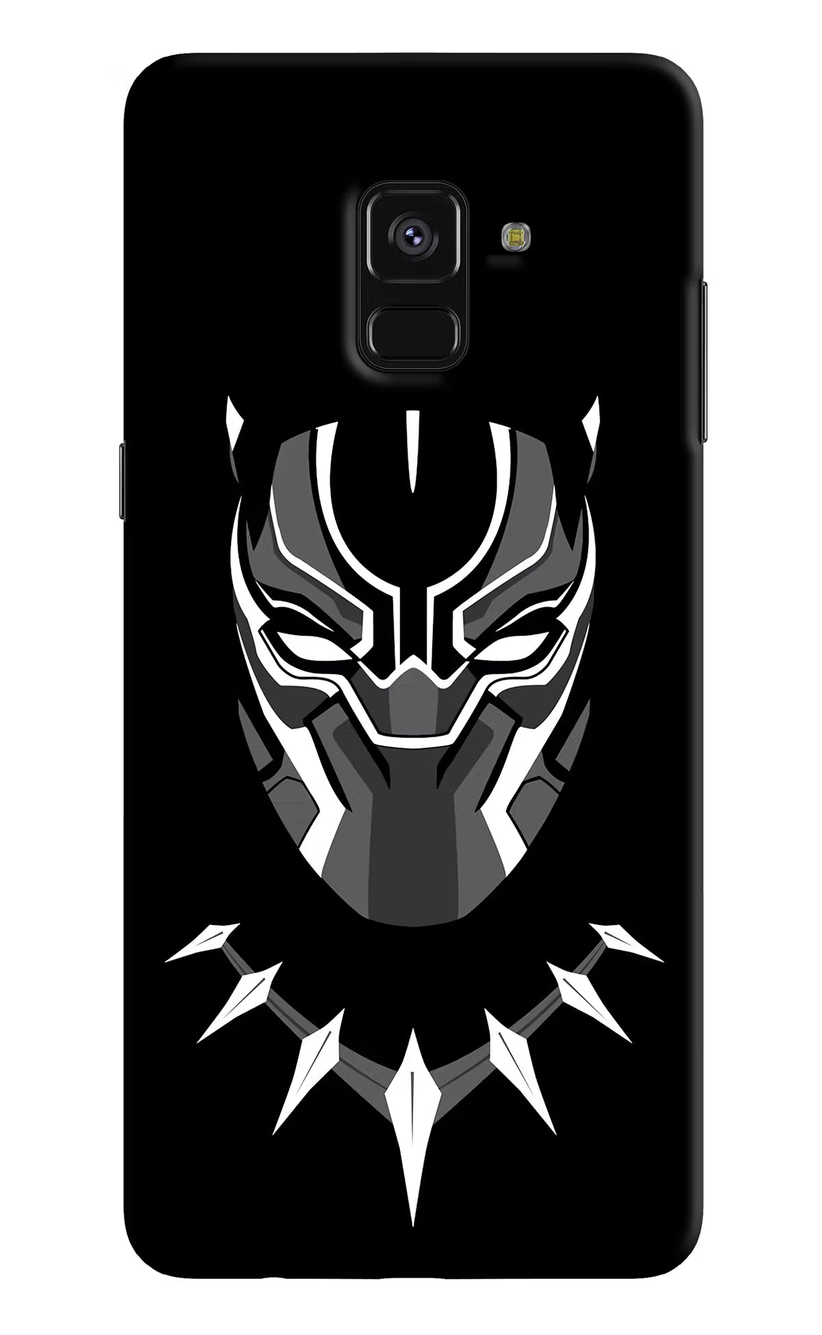 Black Panther Samsung A8 plus Hard Case Back Cover by Casekaro