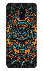 Angry Owl Art Samsung A8 plus Hard Case Back Cover by Casekaro