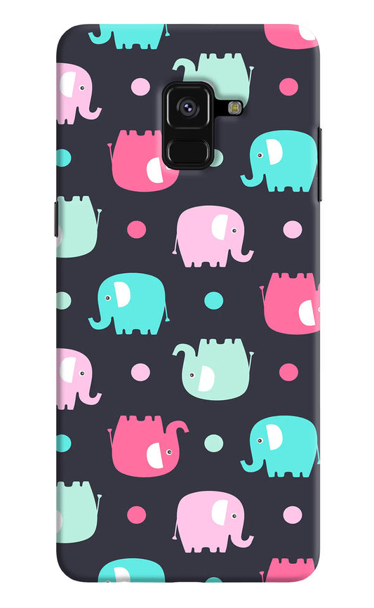 Elephants Samsung A8 plus Hard Case Back Cover by Casekaro