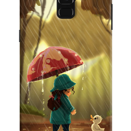 Rainy Day Samsung A8 plus Hard Case Back Cover by Casekaro
