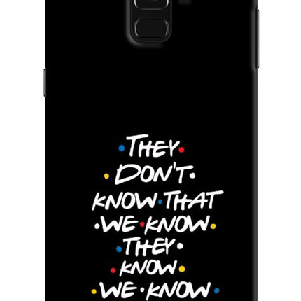 FRIENDS Dialogue Samsung A8 plus Hard Case Back Cover by Casekaro