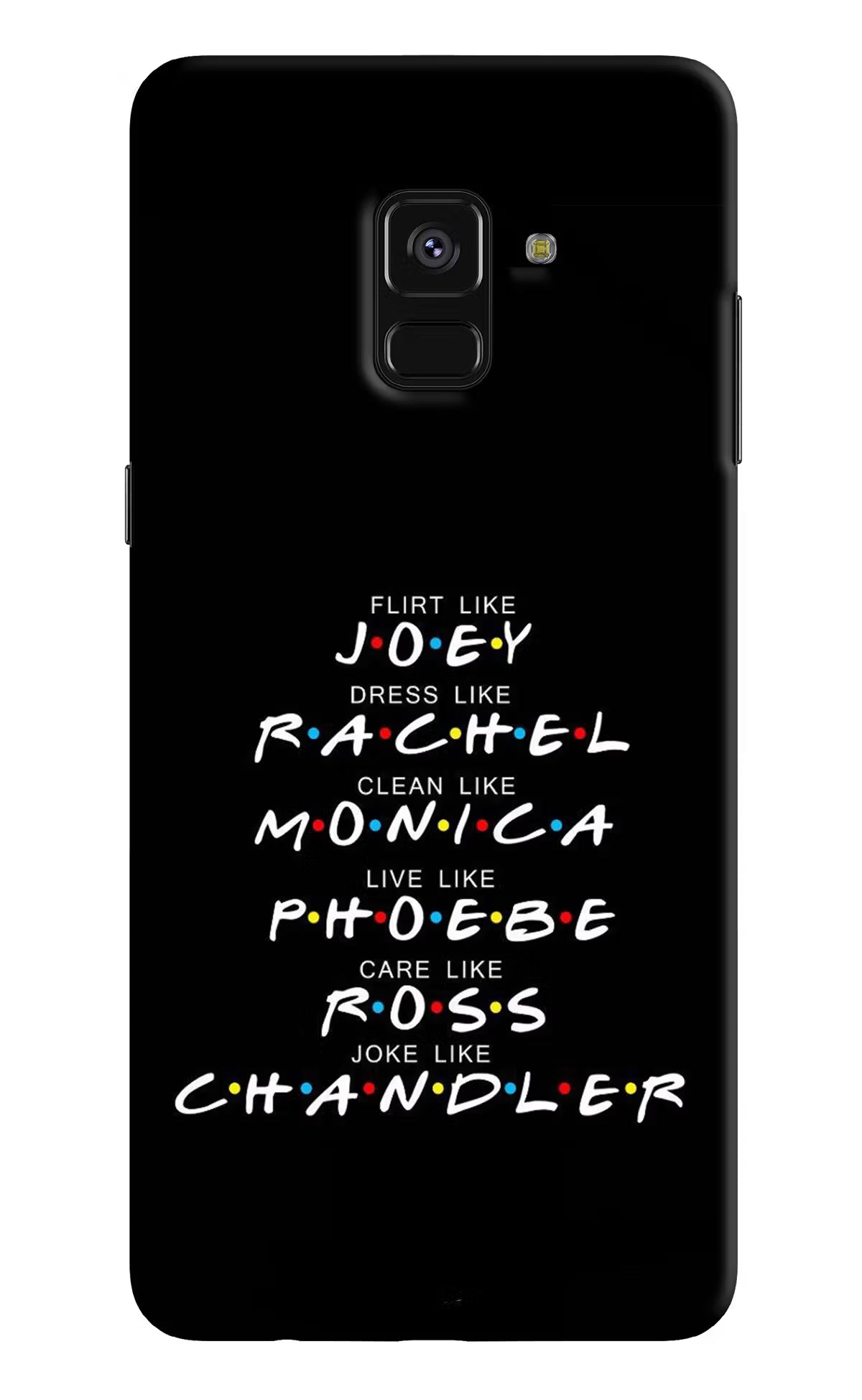 FRIENDS Character Samsung A8 plus Hard Case Back Cover by Casekaro