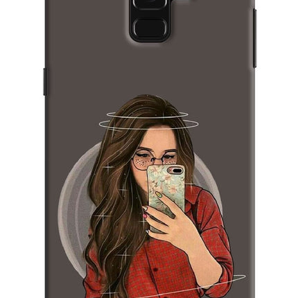 Selfie Queen Samsung A8 plus Hard Case Back Cover by Casekaro
