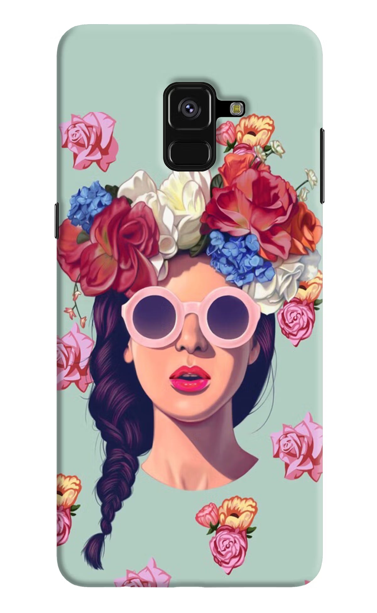 Pretty Girl Samsung A8 plus Hard Case Back Cover by Casekaro