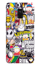 Sticker Bomb Samsung A8 plus Hard Case Back Cover by Casekaro