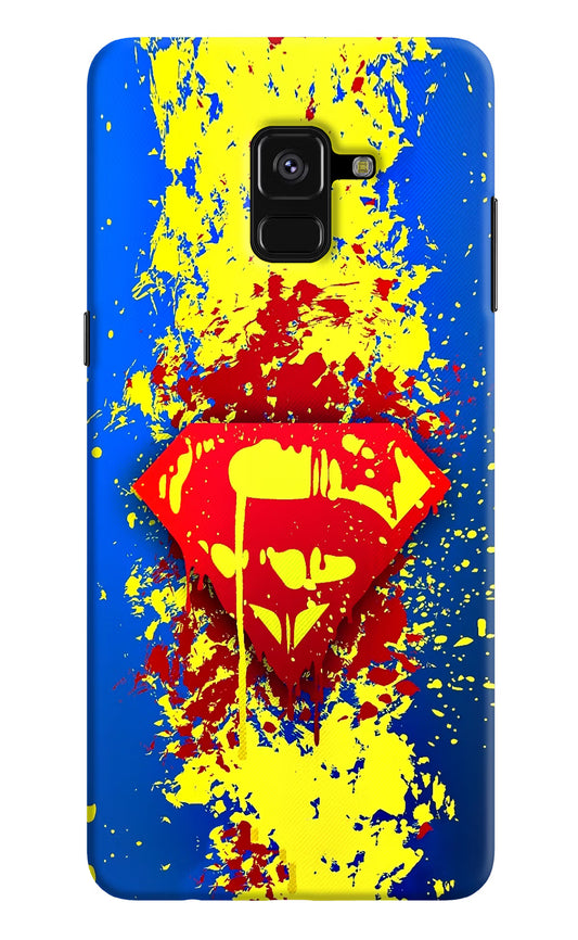 Superman logo Samsung A8 plus Hard Case Back Cover by Casekaro
