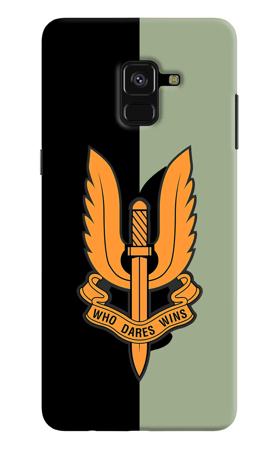 Balidan Logo Samsung A8 plus Back Cover, Hard case