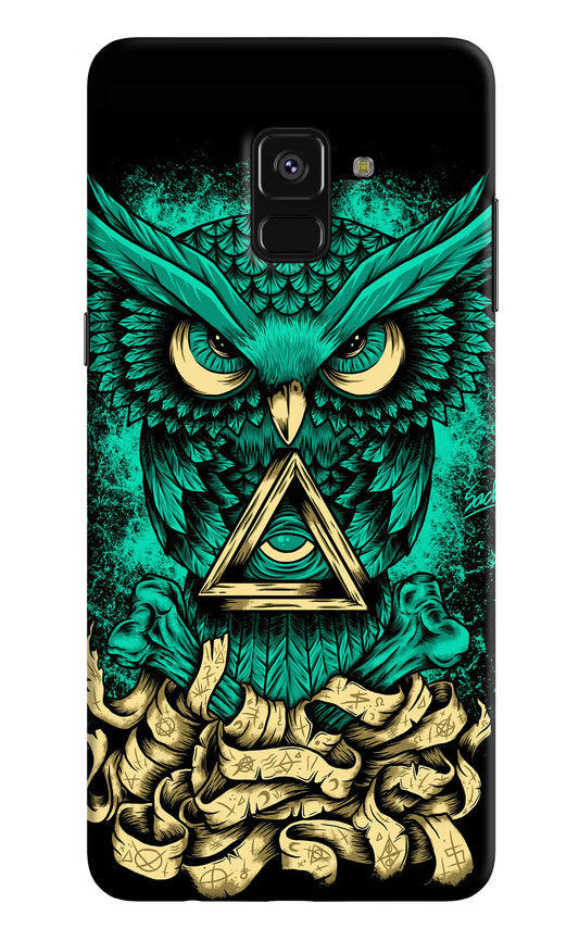 Green Owl Samsung A8 plus Hard Case Back Cover by Casekaro