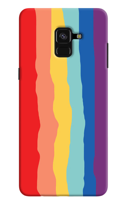 Rainbow Samsung A8 plus Hard Case Back Cover by Casekaro